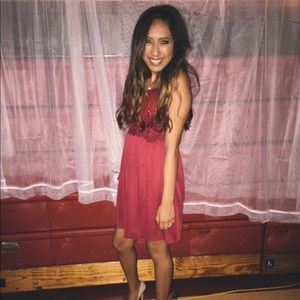 Burgundy Homecoming Dress